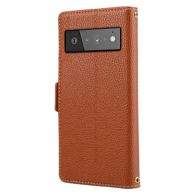 Van de het Pixeltelefoon van Tpugoogle de Gevallendekking Scratchproof Flip Stand Leather
