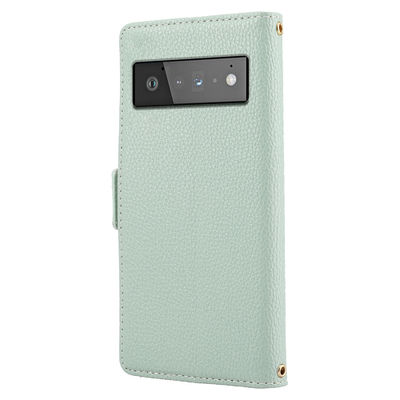 Van de het Pixeltelefoon van Tpugoogle de Gevallendekking Scratchproof Flip Stand Leather
