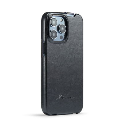 Uitstekende van de Telefoongevallen van het Luxe Echte Leer OEM Iphone 14 Magnetisch Geval