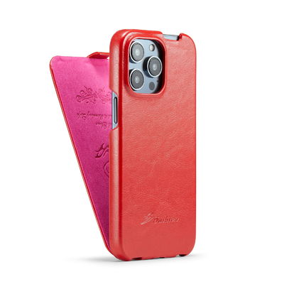 Uitstekende van de Telefoongevallen van het Luxe Echte Leer OEM Iphone 14 Magnetisch Geval