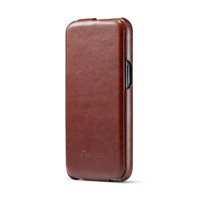 Uitstekende van de Telefoongevallen van het Luxe Echte Leer OEM Iphone 14 Magnetisch Geval