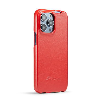 Uitstekende van de Telefoongevallen van het Luxe Echte Leer OEM Iphone 14 Magnetisch Geval