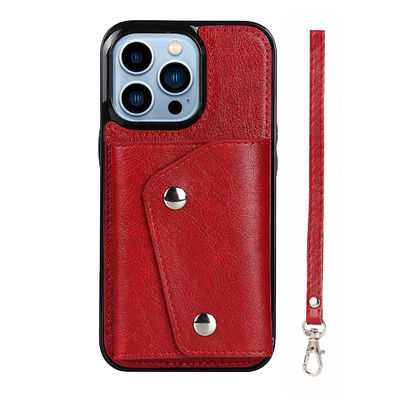 OEM Pu het Geval van de Telefoonzak Waterdichte Magnetische Mobiele Telefoongevallen
