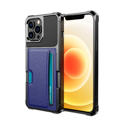 Uitstekende Magnetische Kaarthouder voor Iphone 12 Dirtproof Leer 13