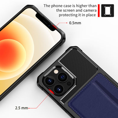 Uitstekende Magnetische Kaarthouder voor Iphone 12 Dirtproof Leer 13