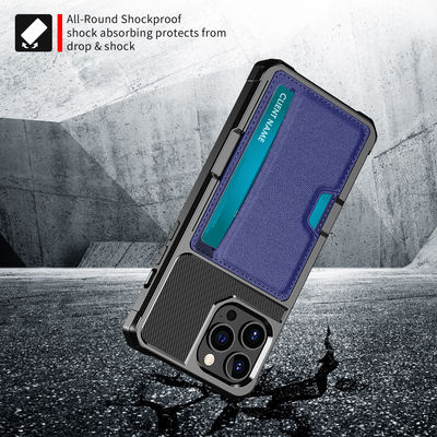 Uitstekende Magnetische Kaarthouder voor Iphone 12 Dirtproof Leer 13