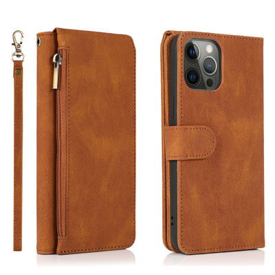 Van het Gevaliphone van de portefeuilletelefoon de Luxe van het het Leergeval Echte Moderne Stijl