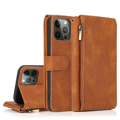 Van het Gevaliphone van de portefeuilletelefoon de Luxe van het het Leergeval Echte Moderne Stijl