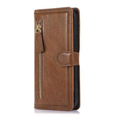Van het de Telefoongeval van het luxe Echt Leer van de het Leerportefeuille van het de Telefoongeval het Leergeval van Iphone