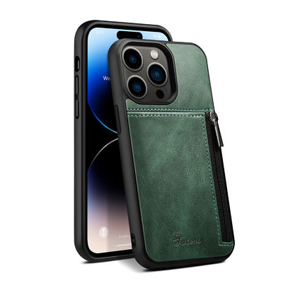 Echt van de de Gevallenluxe van de Leertelefoon Modern de Portefeuillegeval van Iphone