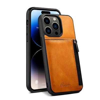 Echt van de de Gevallenluxe van de Leertelefoon Modern de Portefeuillegeval van Iphone
