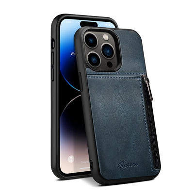 Echt van de de Gevallenluxe van de Leertelefoon Modern de Portefeuillegeval van Iphone