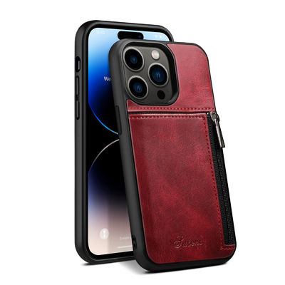 Echt van de de Gevallenluxe van de Leertelefoon Modern de Portefeuillegeval van Iphone