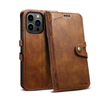 De Telefoongevallen van het luxe Echte Leer Unieke de Gevallenpremie van de Celtelefoon