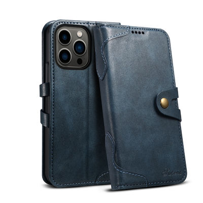 De Telefoongevallen van het luxe Echte Leer Unieke de Gevallenpremie van de Celtelefoon