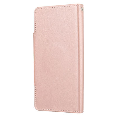 OEM/ODM de Gevallenpu van Portefeuilleiphone Beschermende Echte Leerluxe