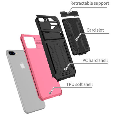van het het Gevalleer van de iPhone7leather Telefoon van de de Portefeuilletelefoon het Leer van het Gevaliphone