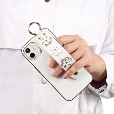 Aangepast LG-Pu van Telefoongevallen Leer Schokbestendig Lanyard Strap