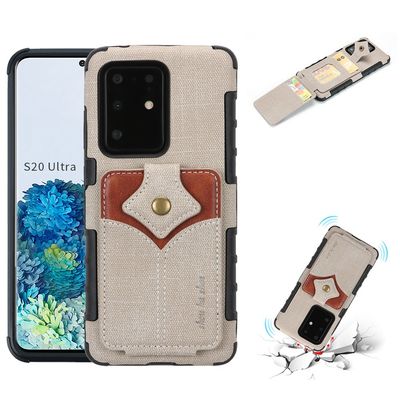 Van het de Gevallen Multifunctioneel Leer van luxe Echt Samsung Beschermend de Telefoongeval