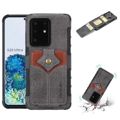 Van het de Gevallen Multifunctioneel Leer van luxe Echt Samsung Beschermend de Telefoongeval