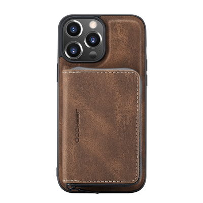 Naadloze Iphone 12/Iphone 13 het Geval van de Leertelefoon Multifunctionele Iphone 14 Geval