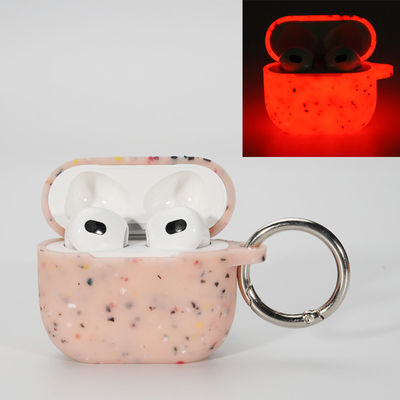 Het onschadelijke van het de Dekkings Lichtgevende Silicone van het Hoofdtelefoongeval Geval Airpods Pro