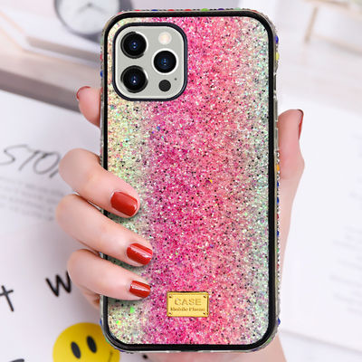 Glanzende mobiele telefoon hoes Luxe Diamond Protection Back Case Voor iPhone 13 12 Promax