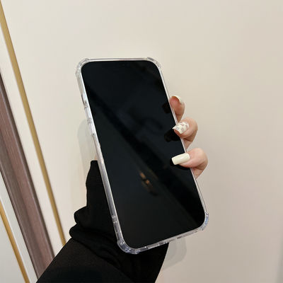 Glanzige siliconen mobiele telefoon hoesjes voor Iphone 8 bescherming doorzichtig materiaal